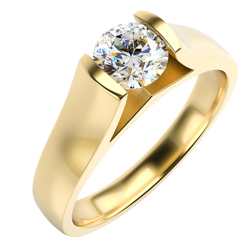 Zásnubní zlatý prsten 14107