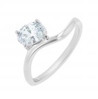 Zásnubní prsten s oválným lab-grown diamantem Carrie