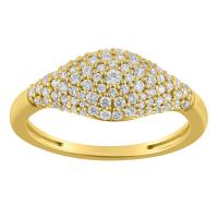 Zlatý prsten s lab-grown diamantem Ciarra