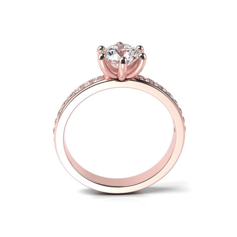 Prsten s certifikovaným diamantem 16007