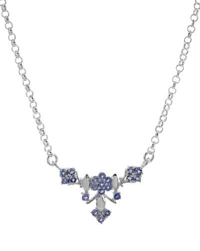Překrásný náhrdelník s tanzanity ze stříbra Urja