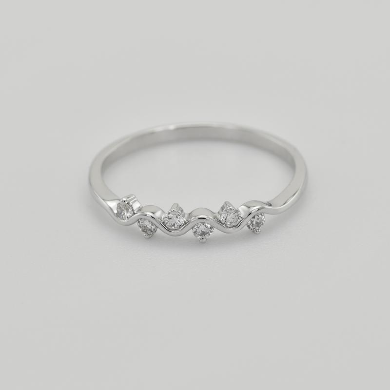 Zlatý prsten s diamanty 19167