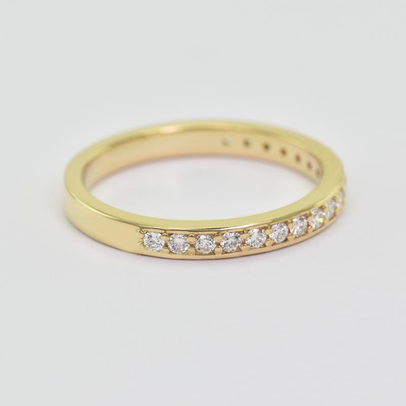 Diamantový zlatý prsten 23687