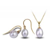 Zlatá perlová kolekce s 9-9.50mm perlami Chimene