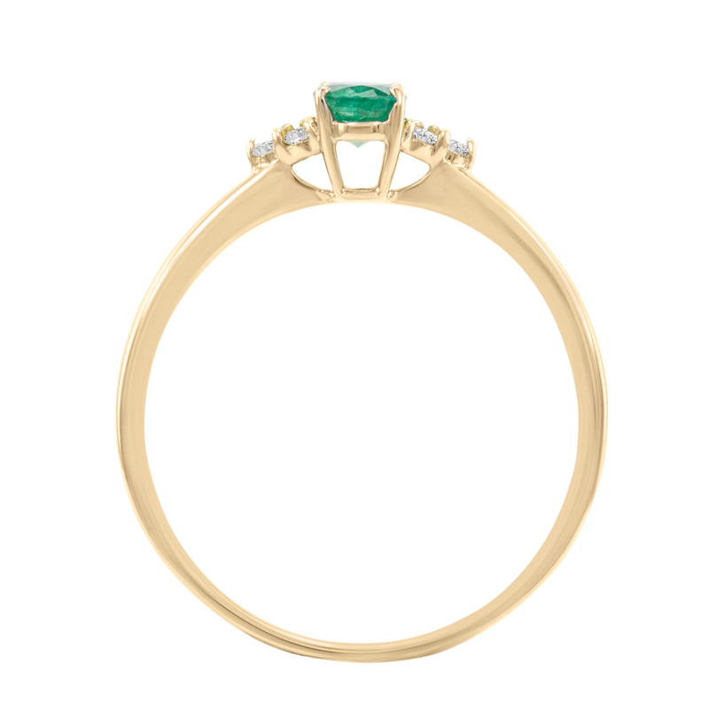Zásnubní prsten se smaragdem 28097