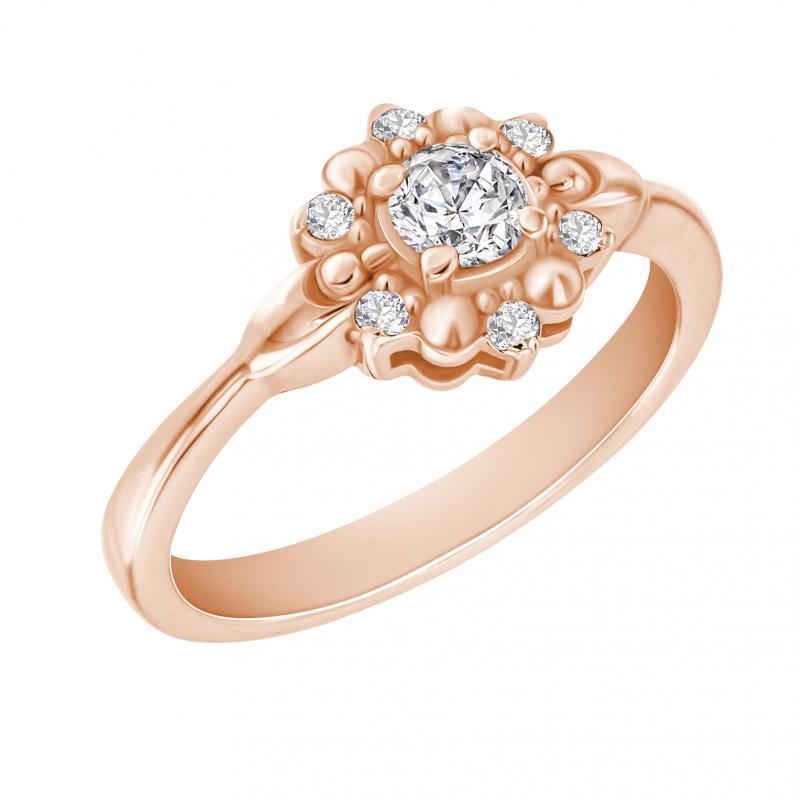 Eppi Zásnubní prsten s diamanty Dylah RE32449