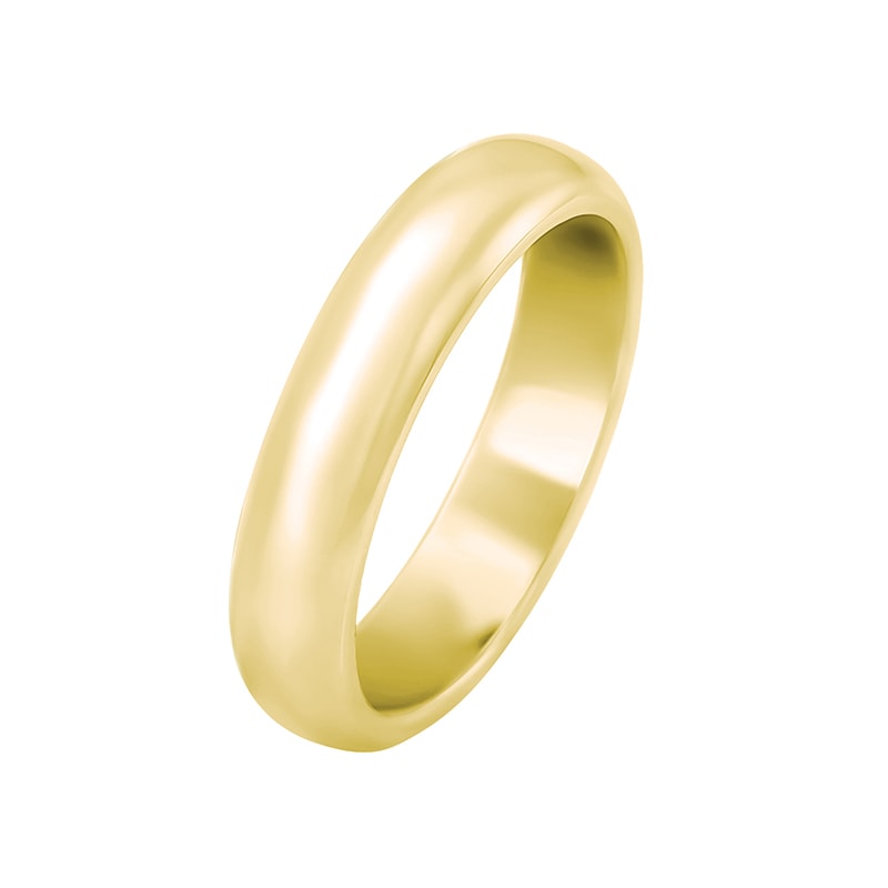 Pánský půlkulatý snubní prsten