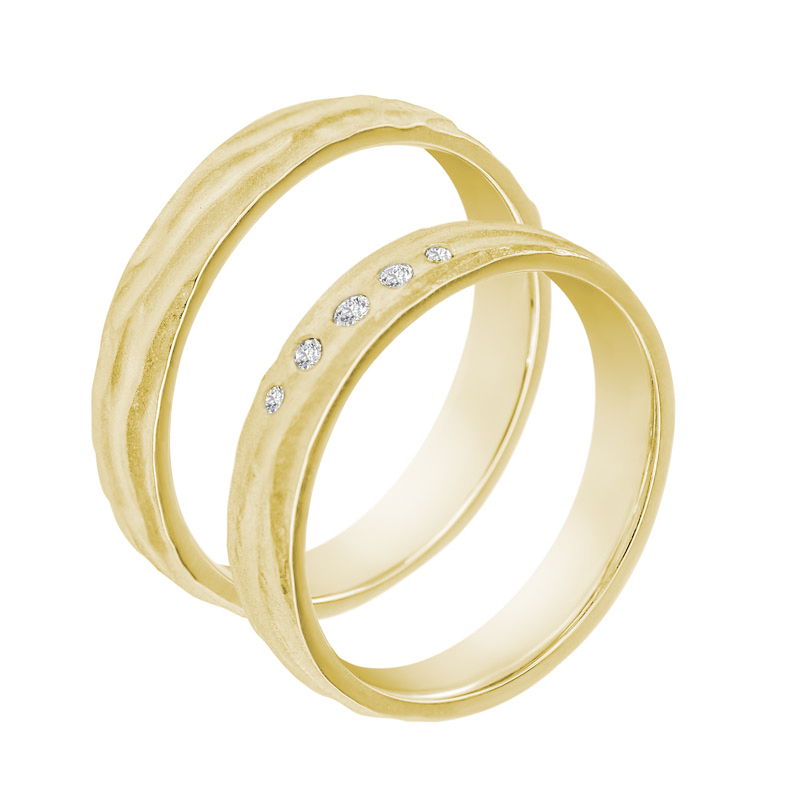 Zlaté prsteny s diamanty 30137