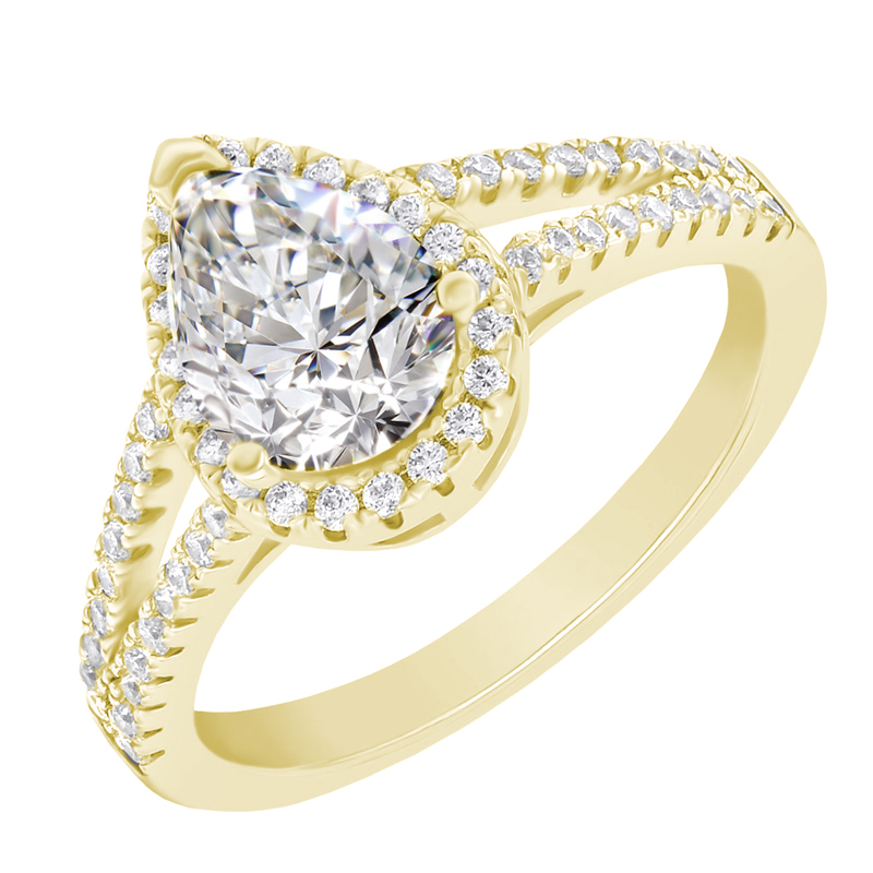 Zlatý prsten s diamanty 37887