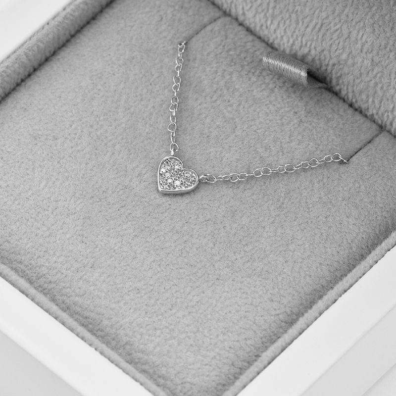 Srdíčkový náhrdelník s diamanty Maree 42137
