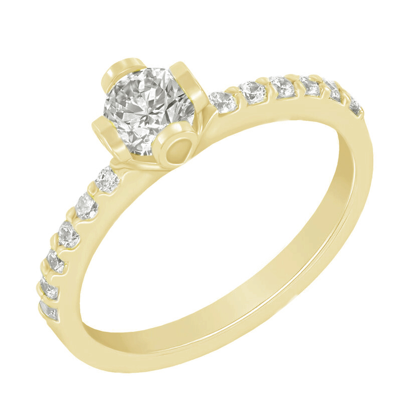 Diamantový prsten ze zlata 42197