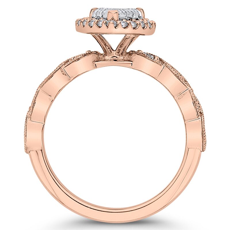 Zásnubní prsten s diamantovou slzou 46397