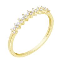 Romantický diamantový eternity prsten ze zlata Betsy
