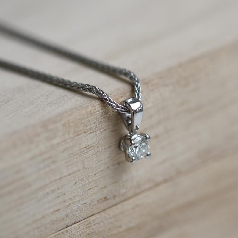 Platinový diamantový náhrdelník 49817