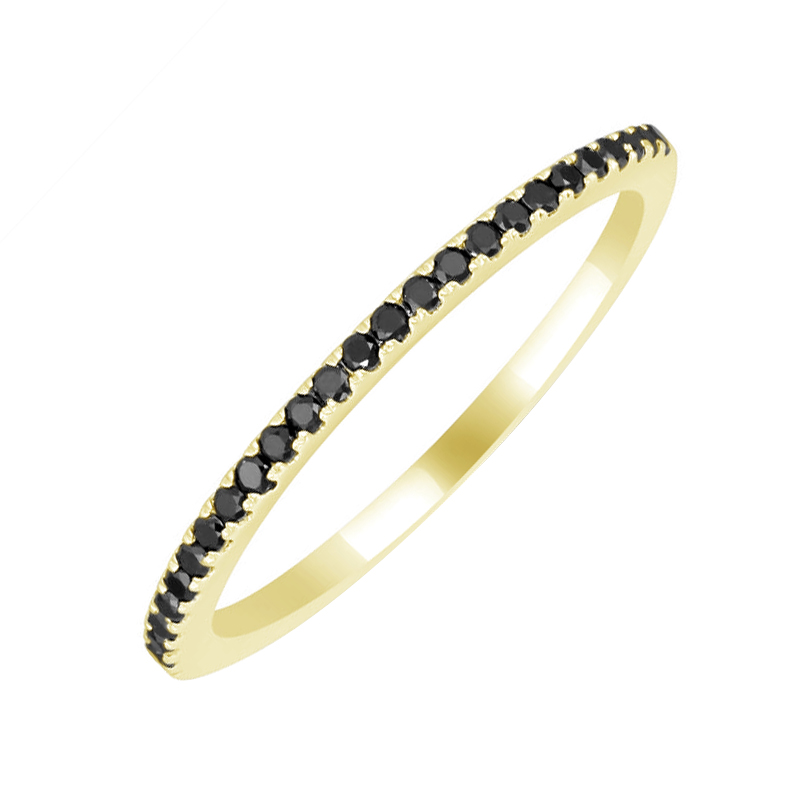 Eternity prsten ze zlata s černými diamanty Babbles 59187