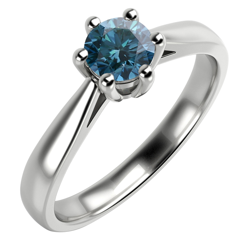 Prsten s modrým diamantom Zalia 59477