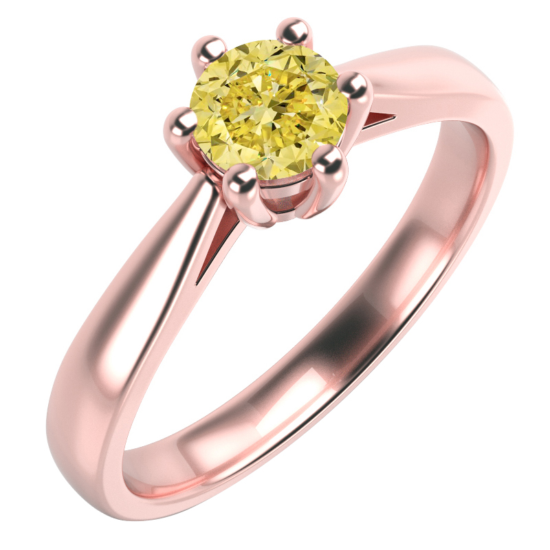 Prsten ze žlutým diamantem Javesy 59517