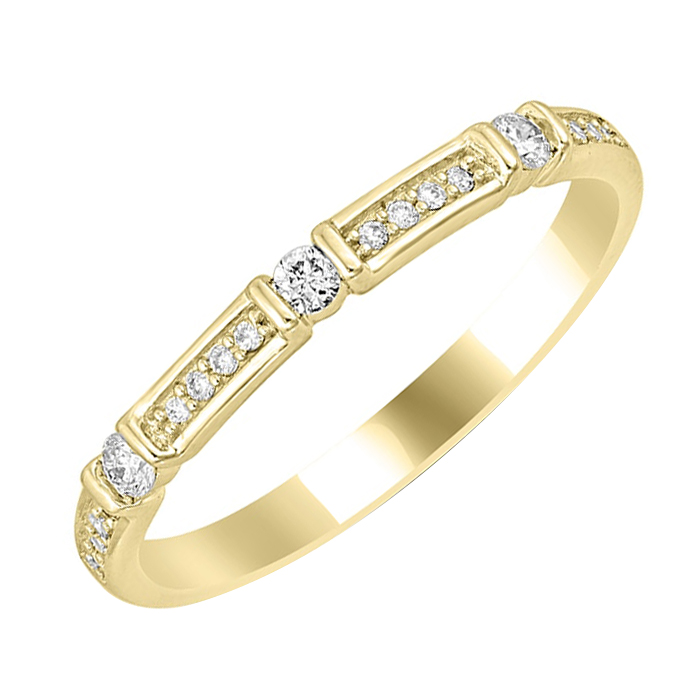 Diamantový eternity prsten ze zlata Salome