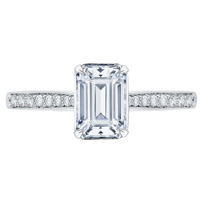 Zásnubní prsten s emerald diamantem