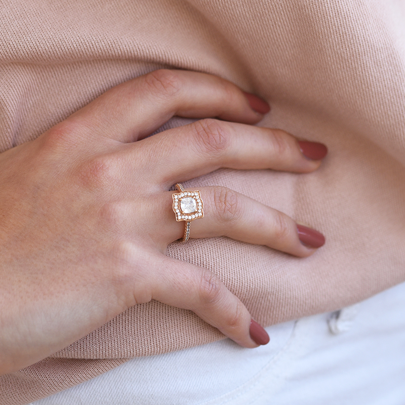 Diamantový prsten ze zlata 60997