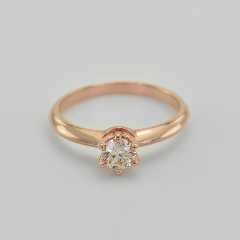 Zlatý prsten s diamantem 64647