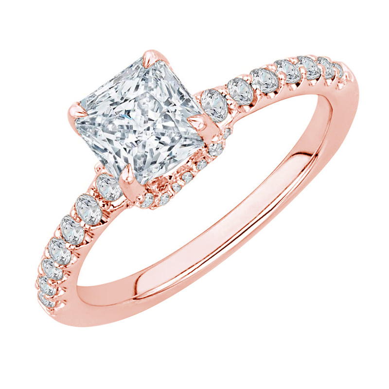 Svatební prsten ze zlata s diamanty 74307