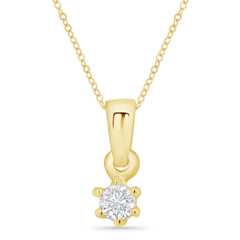 Zlatý diamantový náhrdelník 