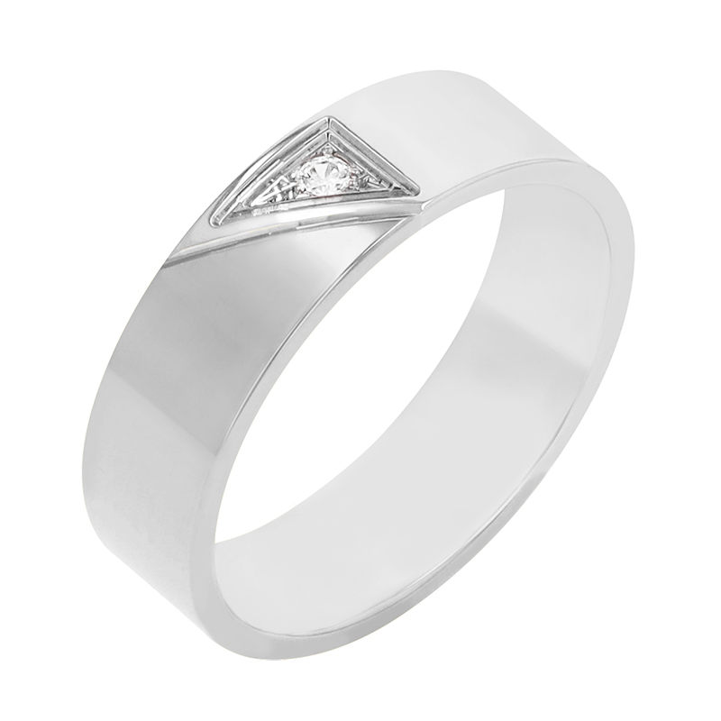 Dámský snubní prsten z bílého zlata 78627