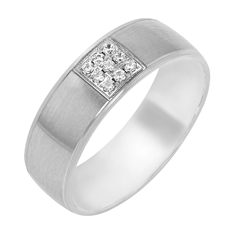 Dámský snubní prsten z bílého zlata 78677