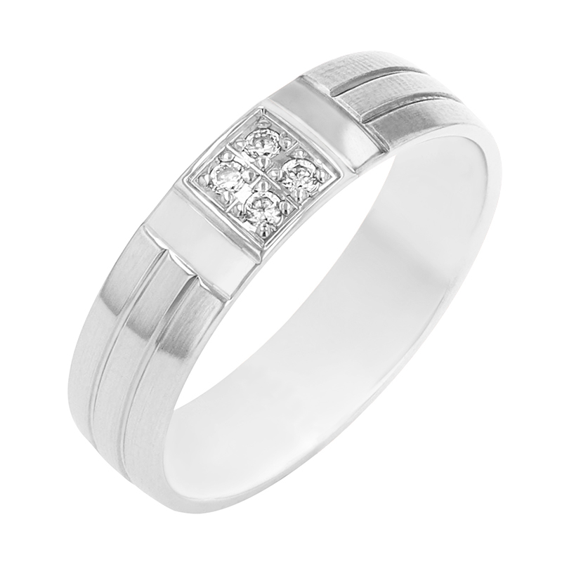 Dámský snubní prsten z bílého zlata 78697