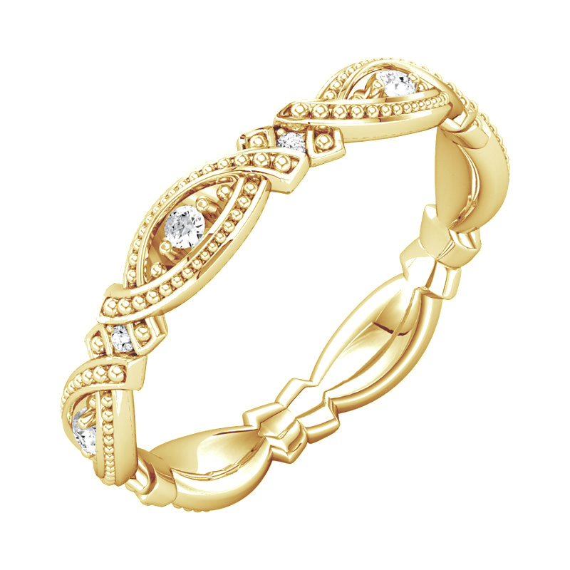 Zlatý prsten s diamanty 80657