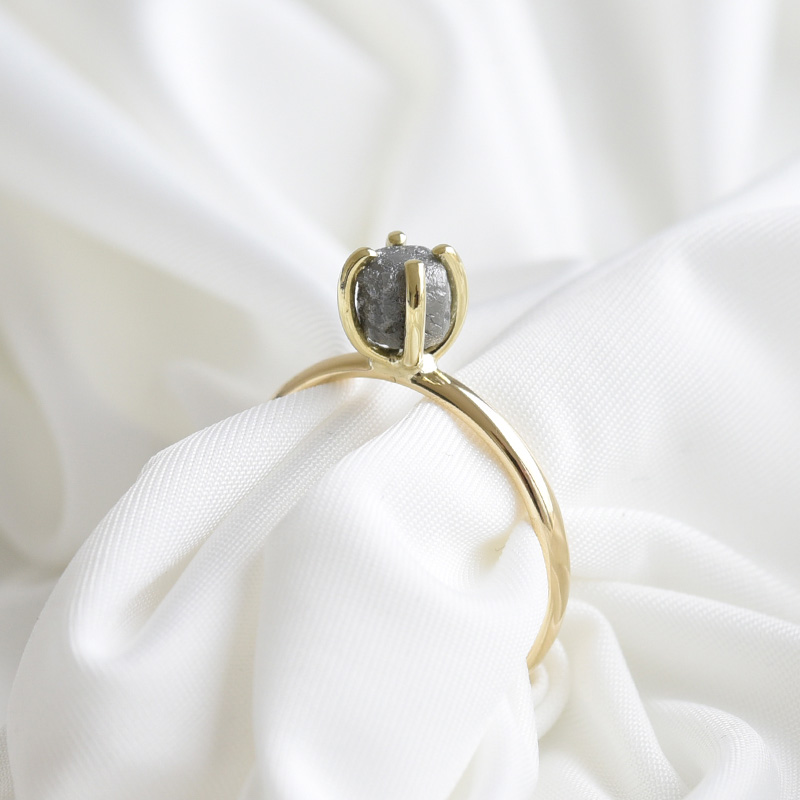 Diamantový prsten ze žlutého zlata 82687