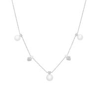 Elegantní náhrdelník s perlami a diamanty Anisa
