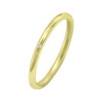 Minimalistický zlatý prsten s diamantem Jostlin