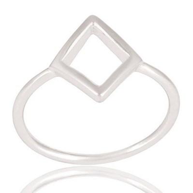 Stříbrný geometrický prsten Clatience