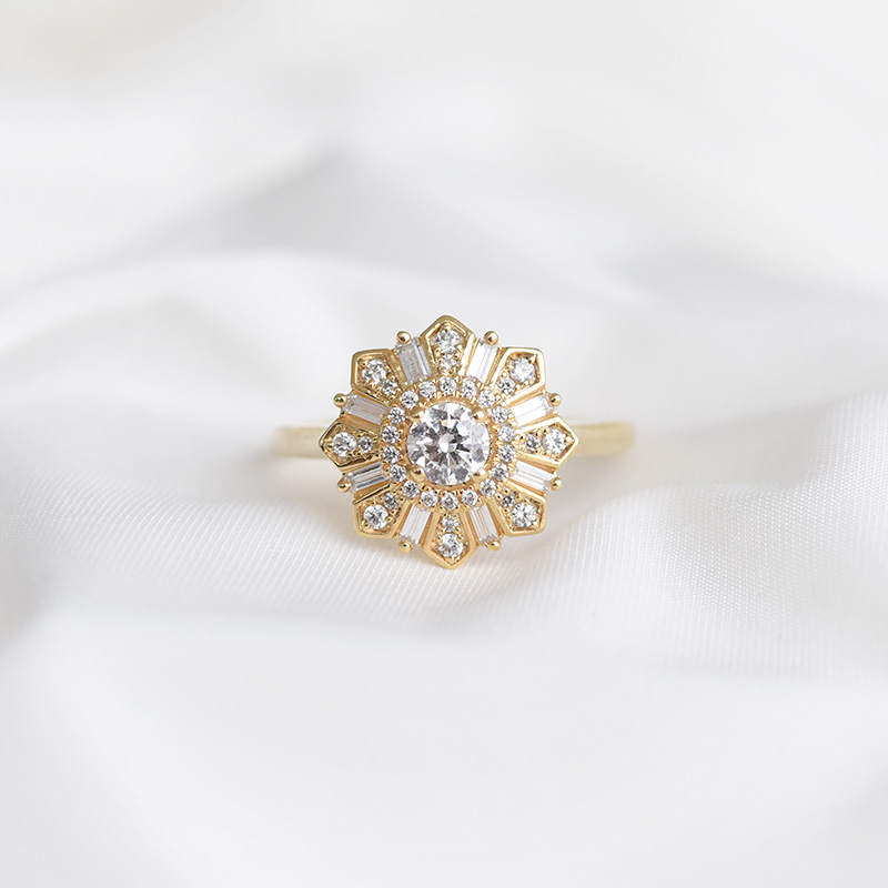 Prsten ve tvaru květiny 89997