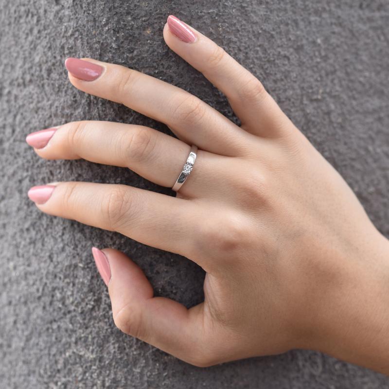 Elegantní zásnubní prsten 91507
