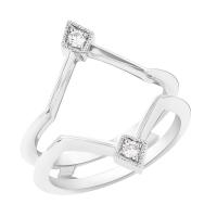 Vykrojený prsten s diamanty Danis