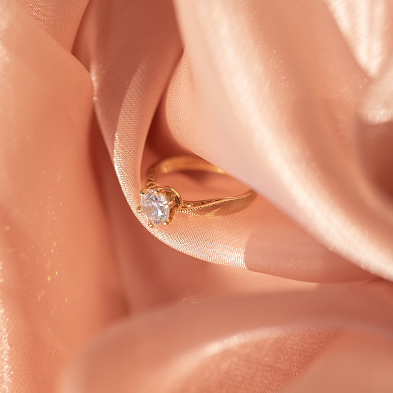 Zásnubní prsten s diamantem Eveta 97277