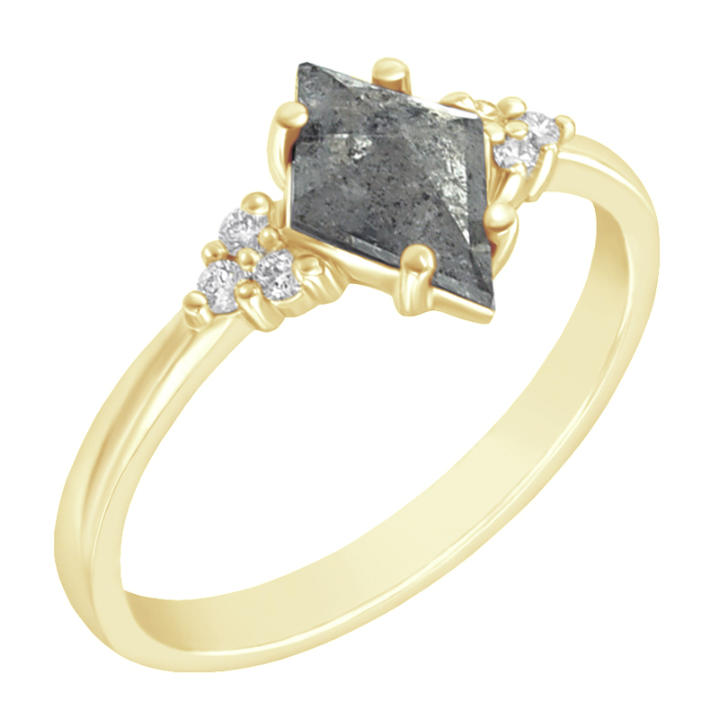 Unikátní prsten se salt and pepper diamantem Rogue 97497