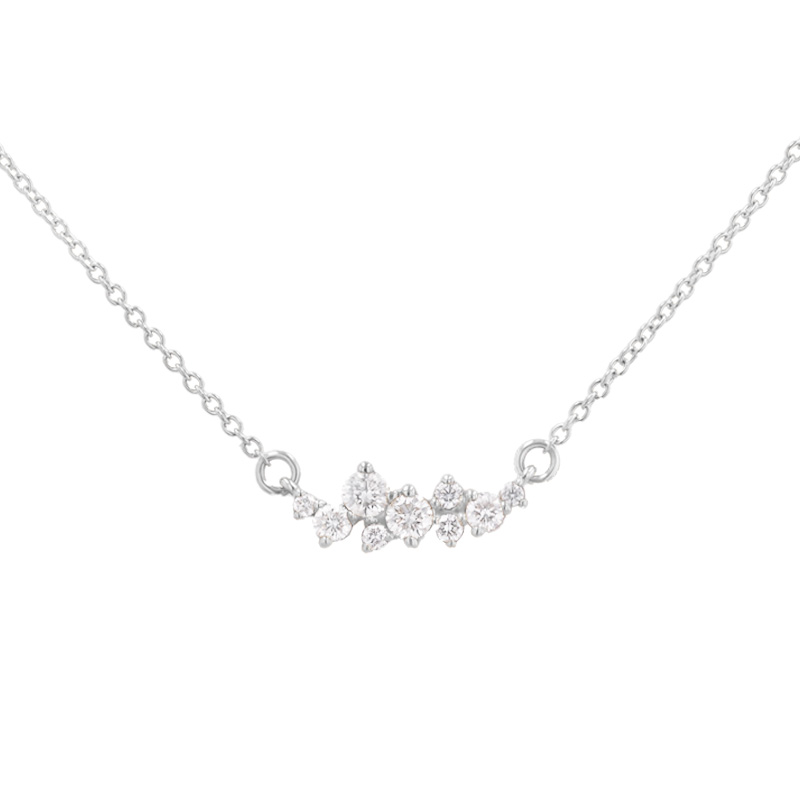 Cluster náhrdelník s diamanty Kianna 97897