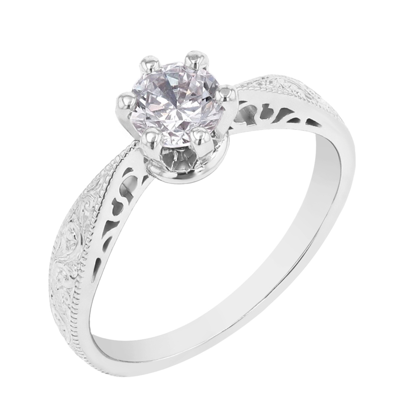 Zásnubní vintage prsten s diamantem Teagan 98847