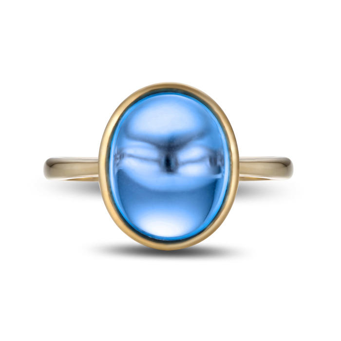 Zlatý topazový prsten Jariet