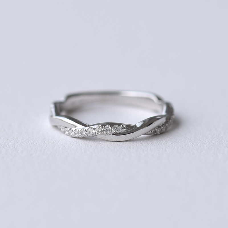 Proplétaný prsten s lab-grown diamanty Malea 101308