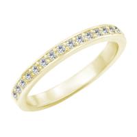 Eternity zlatý prsten s lab-grown diamanty Zyte