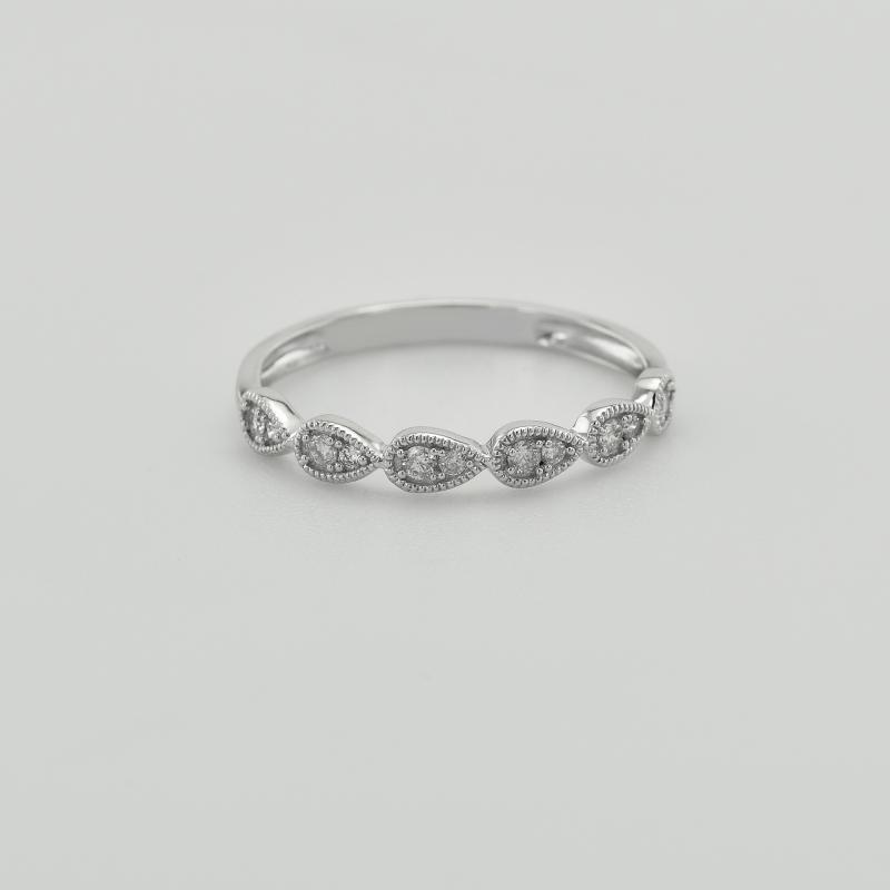 Stříbrný eternity prsten s lab-grown diamanty Brett 104738