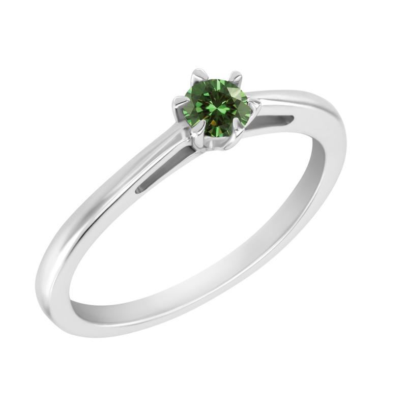 Prsten se zeleným diamantem Anyna