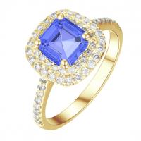 Diamantový prsten s tanzanitem Candis