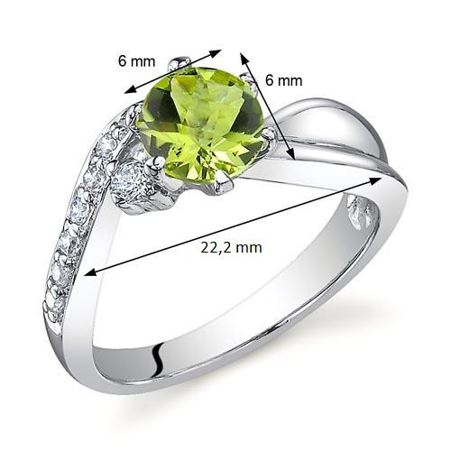 Prsten s olivínem Larana 11178