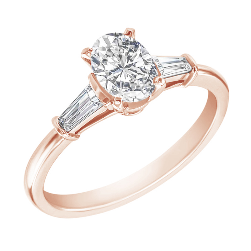 Zásnubní prsten s oválným diamantem Sallya 117888